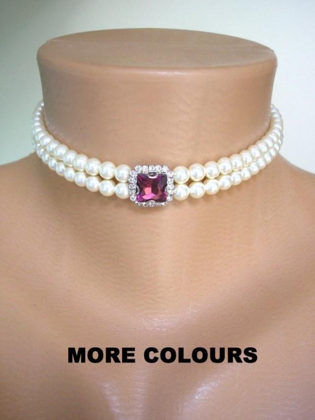 choker style bridal necklace