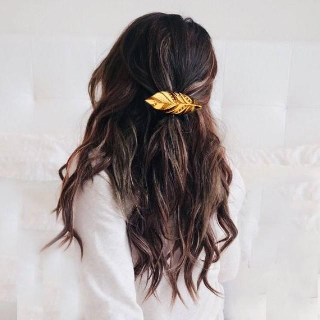 Boho Feather Hair Clips Bridesmaid Best Friend Valentine Wedding