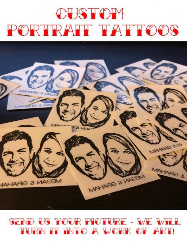 PHOTO TEMPORARY TATTOO, Custom Face Tattoo, Photo Temporary Tattoo