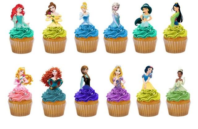 24 MAKE UP STAND UP CUPCAKE TOPPERS PREMIUM WAFER CARD PRECUT/UNCUT 