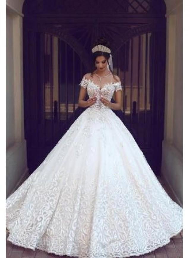 Prinzessin hochzeitskleider spitze Hochzeitskleid Lange