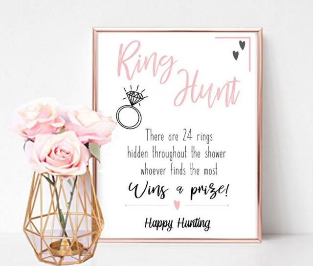 Bridal Shower Sign Ring Hunt Game Printable 2890970 Weddbook