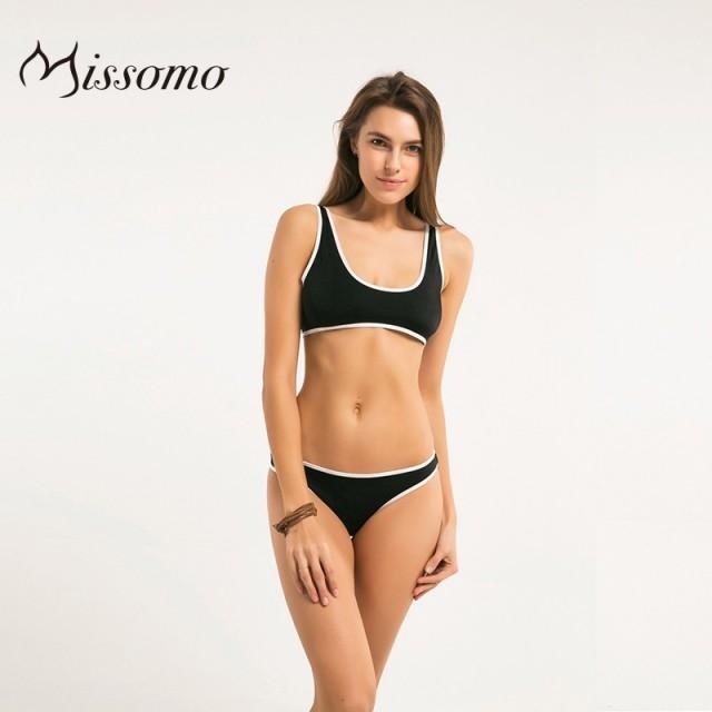 2017 Winter New Sexy Fashion Black And White Hit Color Minimalist