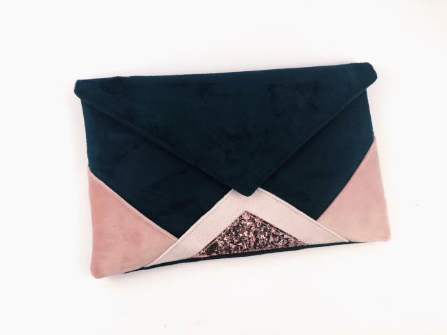 powder pink clutch bag