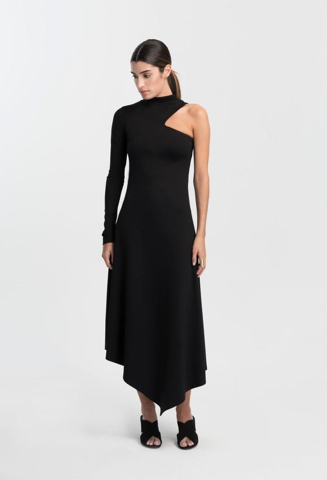 cut out asymmetric dress