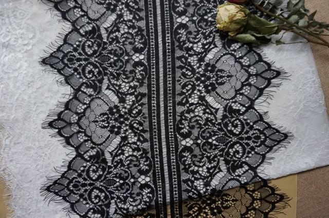 vintage black lace fabric