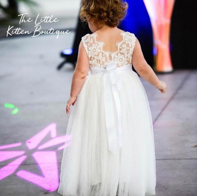 girls lace tulle dress