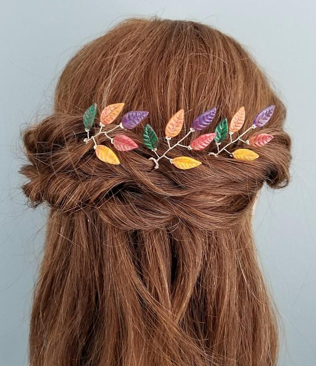 Hair Autumn Leaf Hair Pins (Set Of 3) 2901484 Weddbook