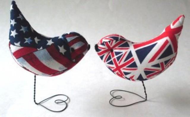 Wedding Cake Topper Love Birds British Meets American Rue23paris