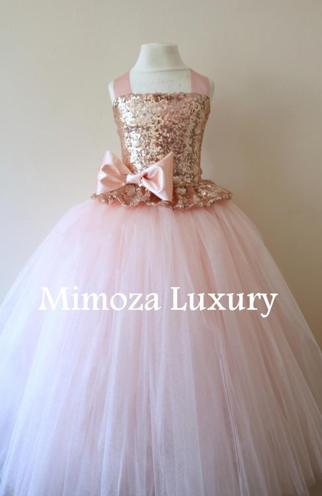 rose gold tutu dress