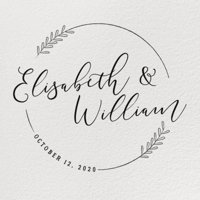 RUBBER WEDDING STAMP, Wedding Stamp, Personalized Rubber Stamp, Custom