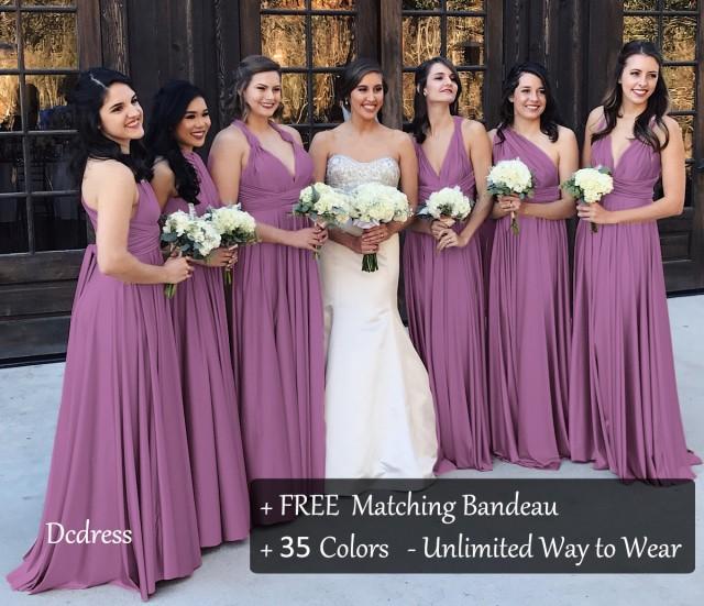 Wisteria Mauve Bridesmaid Dress Convertible Dress Formal Dress Infinity 2909489 Weddbook 9630