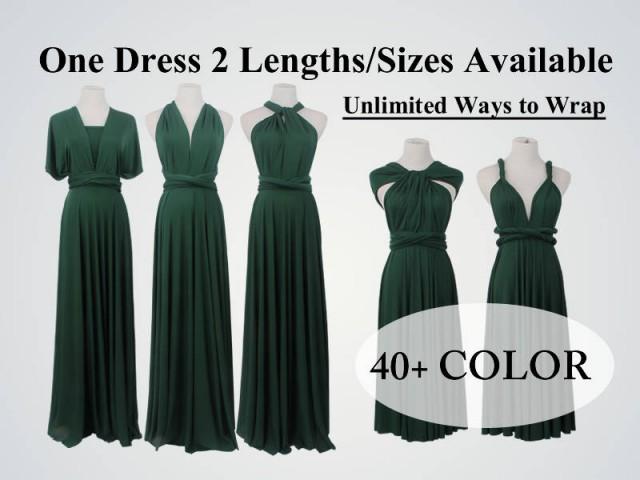 forest green short bridesmaid dresses