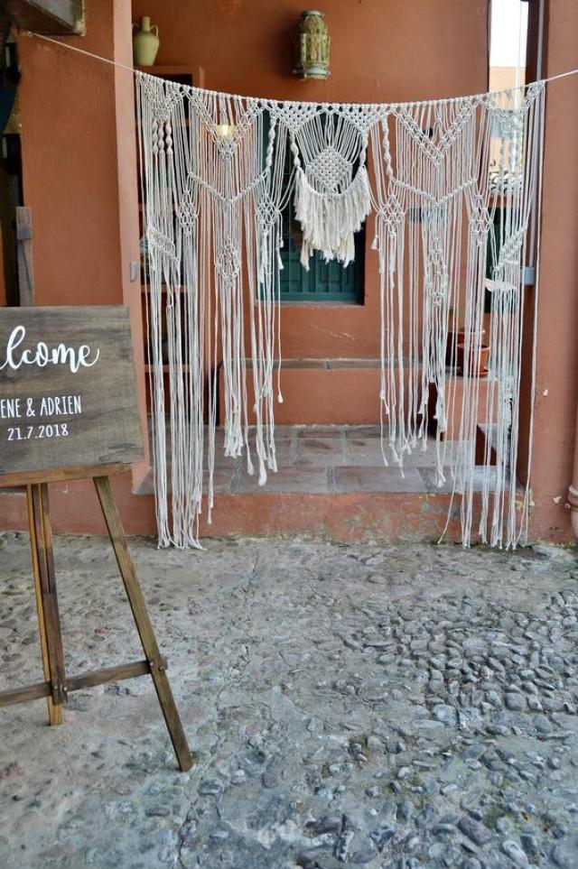 Macrame Wedding Backdrop, Large Wall Hanging, Wedding Arch, Macrame