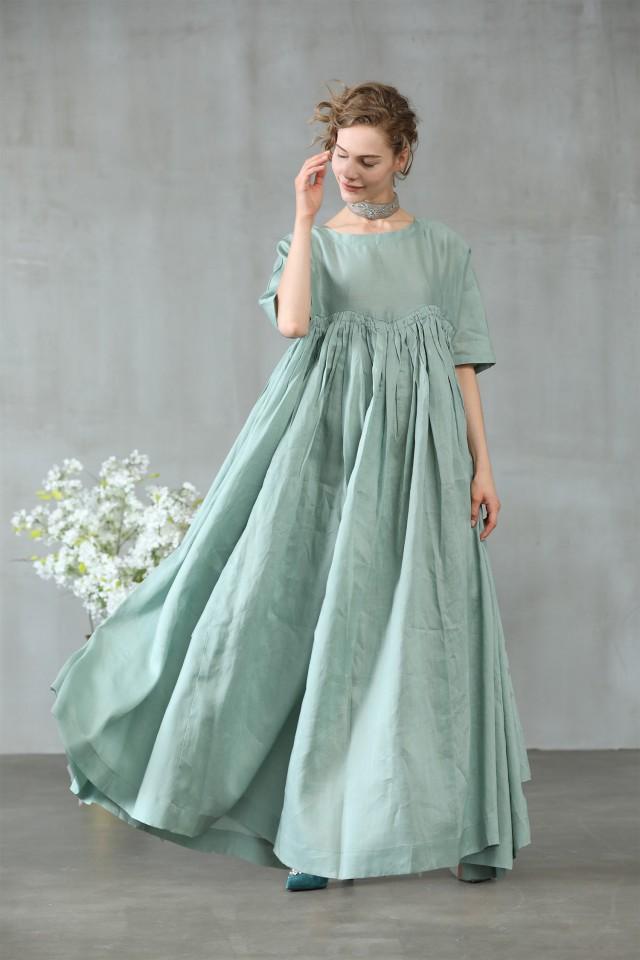 green maxi dress wedding