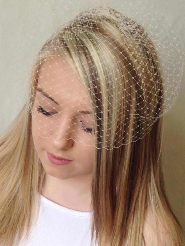 Birdcage Veil Stunning IVORY Or WHITE Retro Vintage Birdcage Bridal