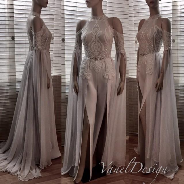 silver jumpsuit for wedding