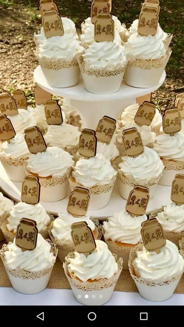 Cupcake Toppers Mason Jar Cupcake Topper Cake Toppers Mason Jars