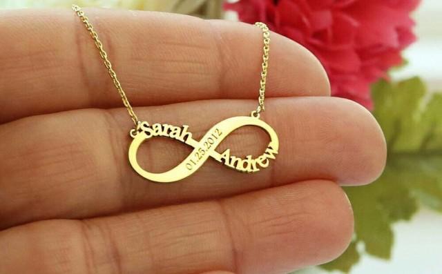 Personalized Infinity Necklace-Infinity 
