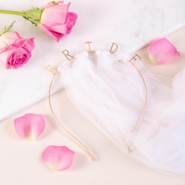 Bride Veil Hen Party Bride Veil Veil Bride Headband Bachelorette Bride Veil Headband