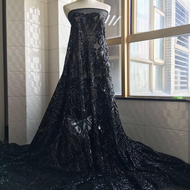 wide black lace by the yard