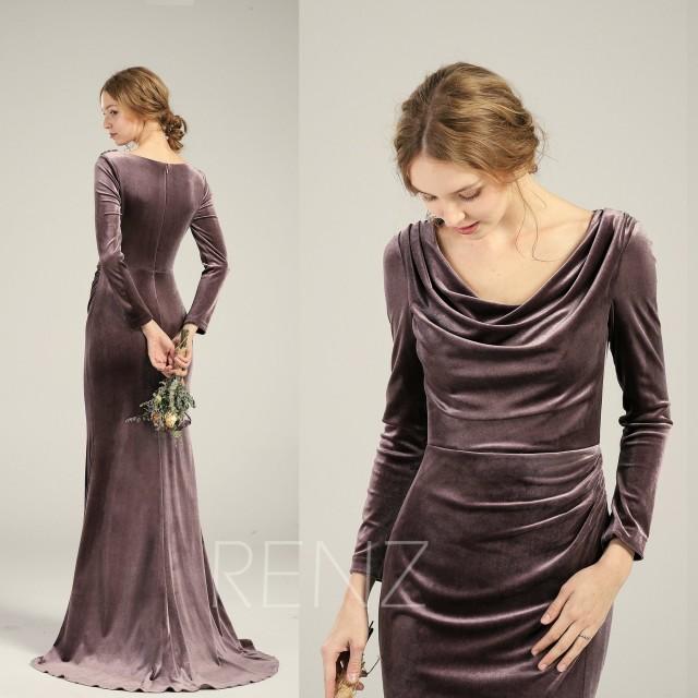 velvet cowl neck maxi dress