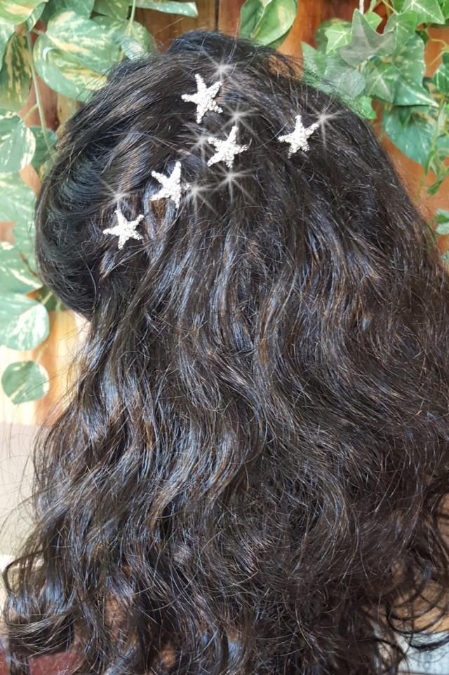 Starfish Hair Pins Wedding Hair Pins Rhinestone Bridal Hair