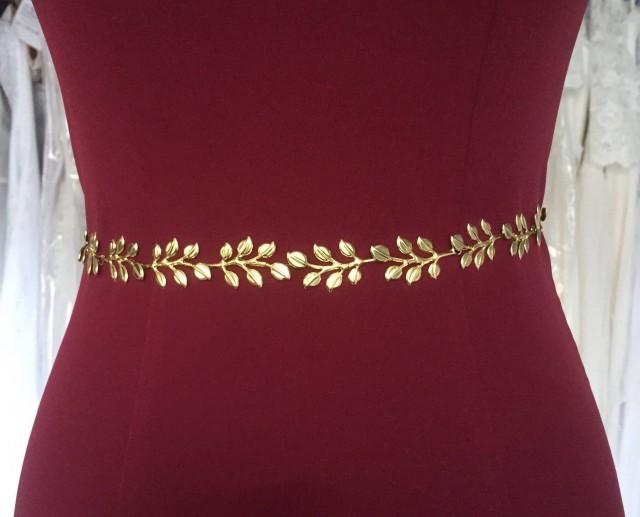 gold bridesmaid belt