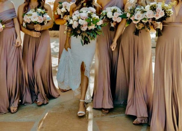 Bridesmaid Dress Infinity Bridesmaid Dress Burgundy Navy Mauve