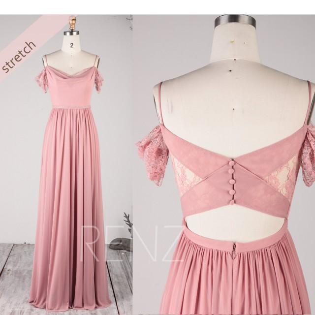 dusty rose boho dress