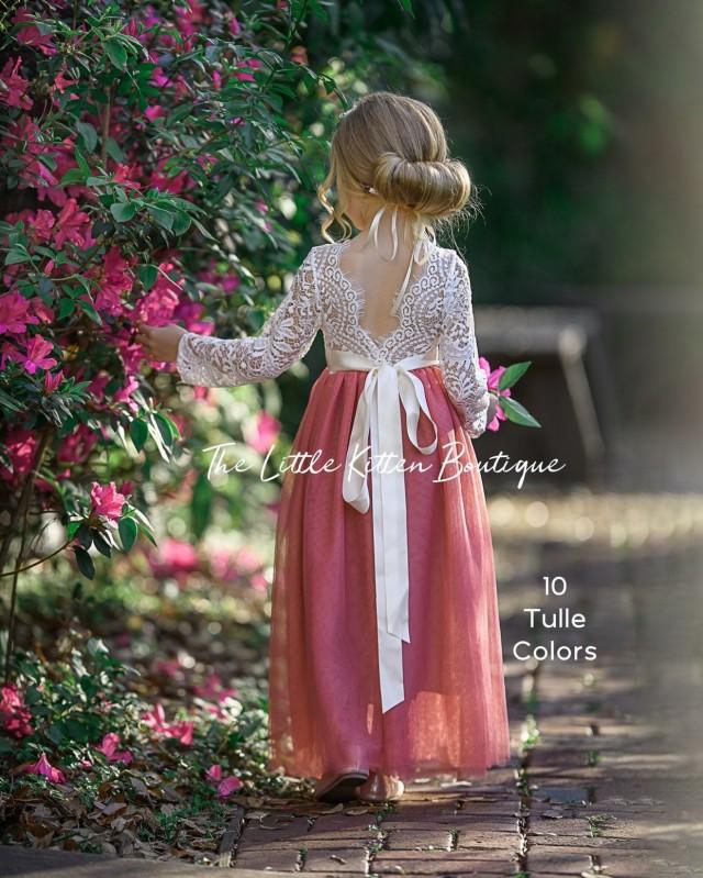 periwinkle flower girl dress