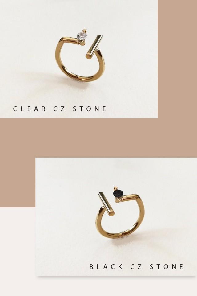 Israeli Jewelry, Gold Ring, Adjust Ring, Minimalist Ring, Gemstone Ring