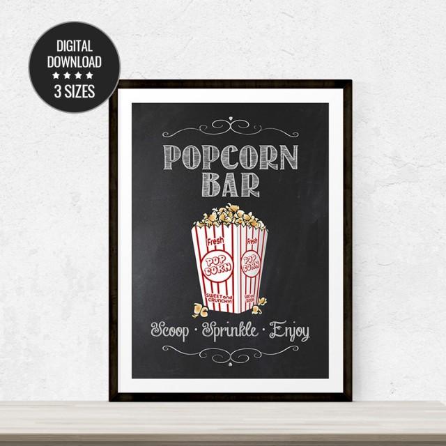 Popcorn Bar Sign Popcorn Table Sign Party Sign Graduation Wedding popcorn-bar-sign-popcorn-table-sign-party-sign-graduation-wedding