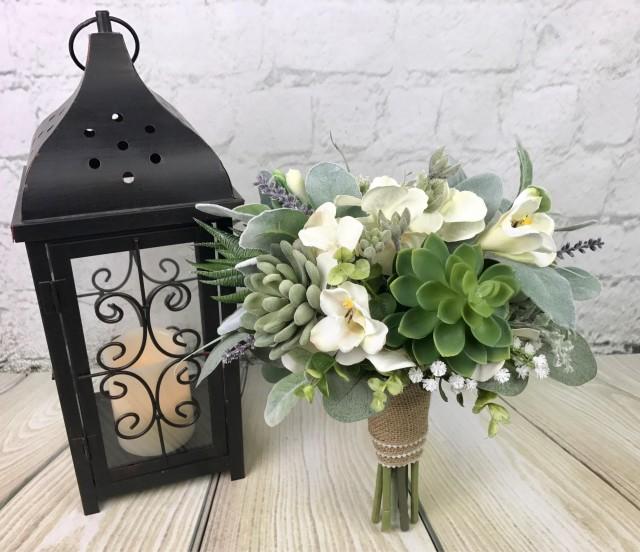 Wedding Bouquet, Bridal Bouquet, Succulent Bouquet, Greenery Bouquet