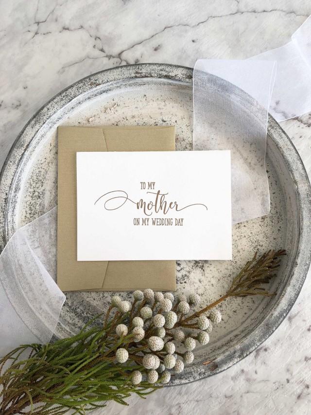 Mother Of The Bride Card Mother Of Groom Card To My Mother On My 