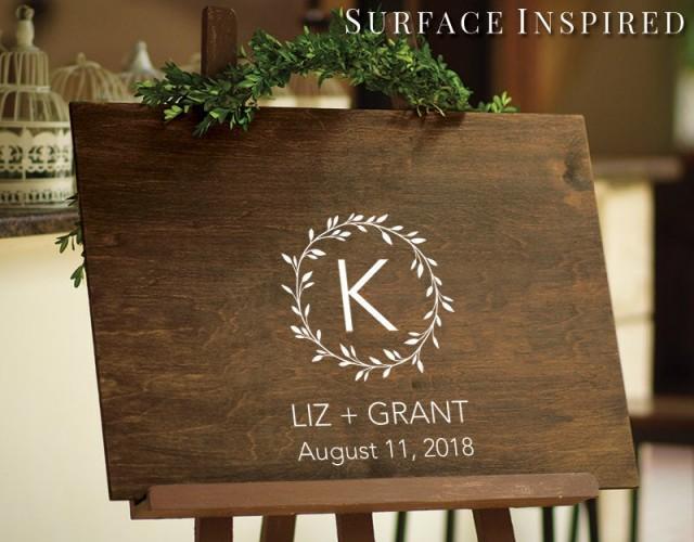 Rustic Wedding Guest Book Decal Wedding Chalkboard Decals Wedding