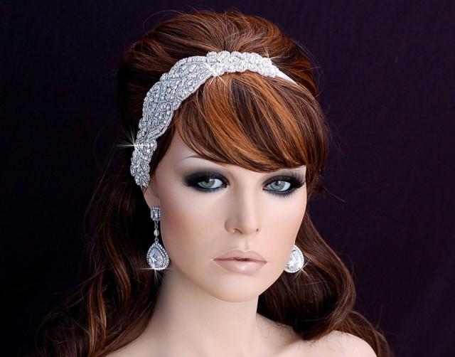 Bridal Headband Beaded Hairband Bridal Headpiece Wedding Hairpiece