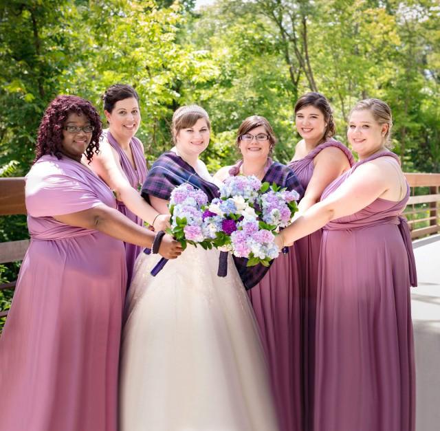 convertible infinity bridesmaid wrap dress plus size