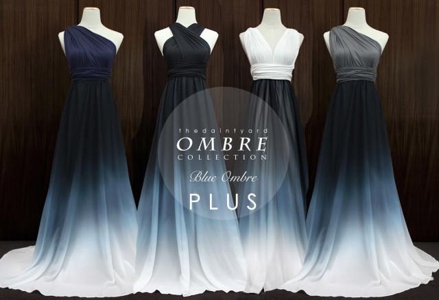 ombre dress plus size