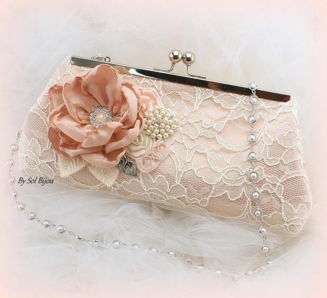 blush wedding bag