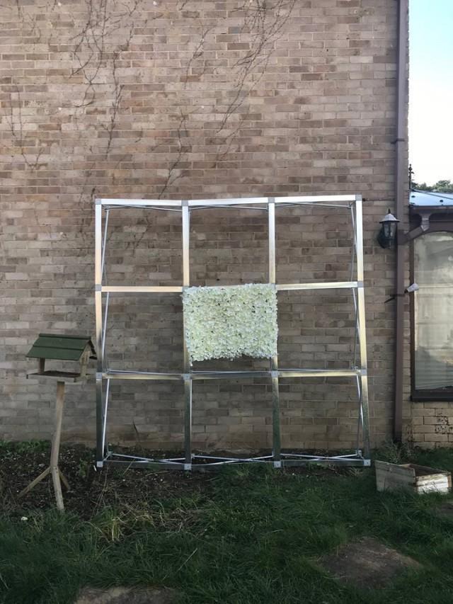 2.3m X 2.3m Flower Wall Stand, Flower Wall Backdrop Stand, Aluminium