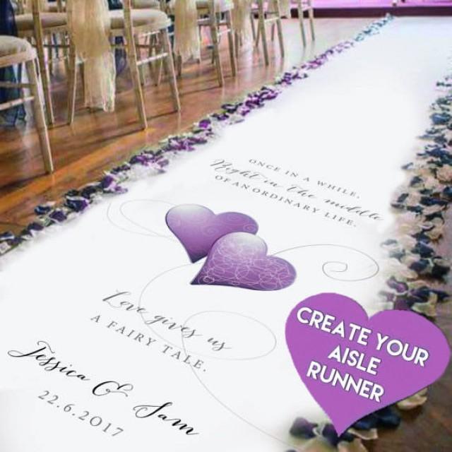 Create Your Own Personalised Wedding Aisle Runner.Church Aisle Carpet