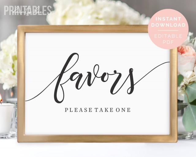 Decor - Printable Wedding Favors Sign #2945286 - Weddbook