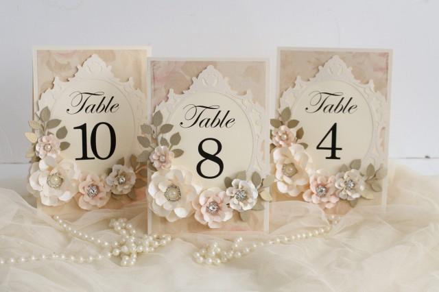 Wedding Table Numbers Fairy Tale Wedding Decorations Vintage