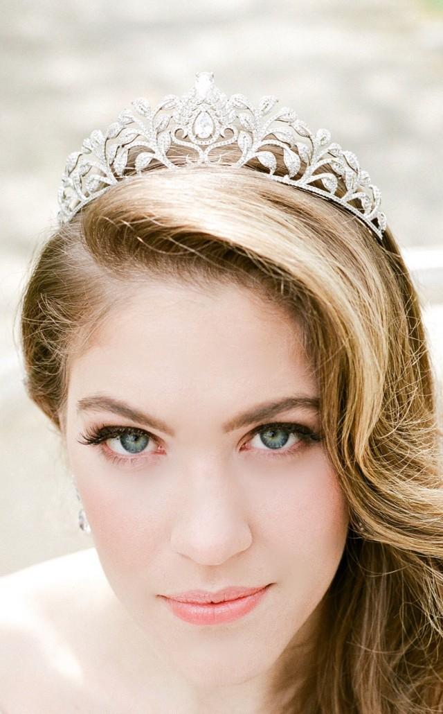 Tiara Bridal Tiara Crystal Tiara LAILA Swarovski Crystal Bridal Silver