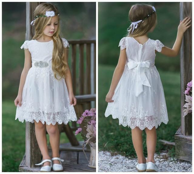 baby girl white lace dress