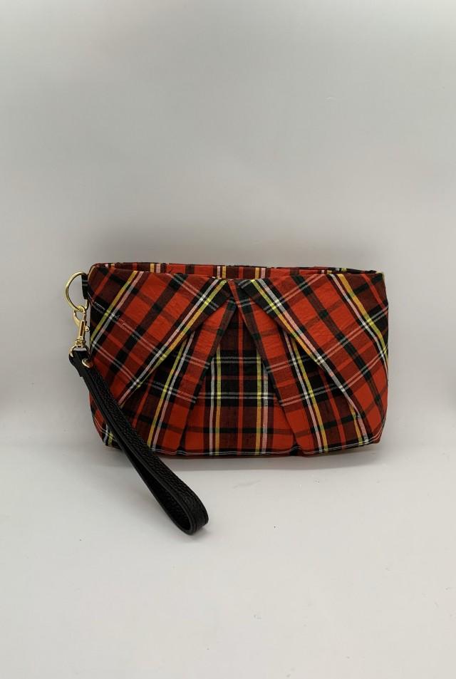 red tartan plaid handbags