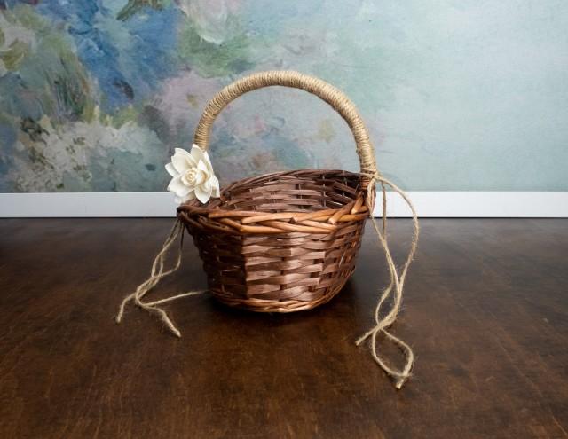simple flower girl basket