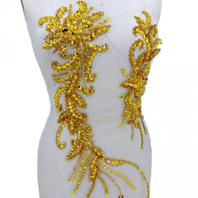 beaded neckline
