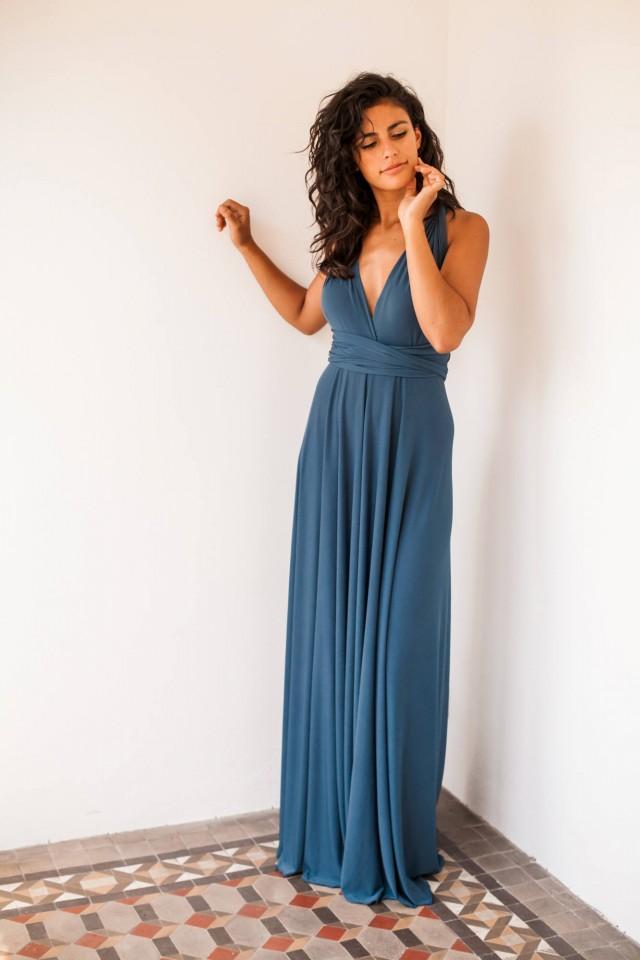 indigo bridesmaid dresses